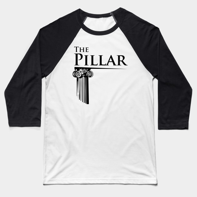 The Pillar (square logo) Baseball T-Shirt by The Pillar